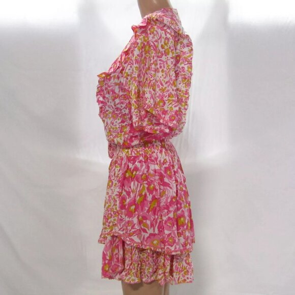 NEW POUPETTE ST BARTH Women's Size S Alyson Mini Dress Pink - Picture 3 of 6